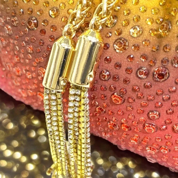 ๐๏ธDazzling Evening Party Cocktail Rhinestones Crystals Colorful Bucket  Bag - Picture 8 of 16